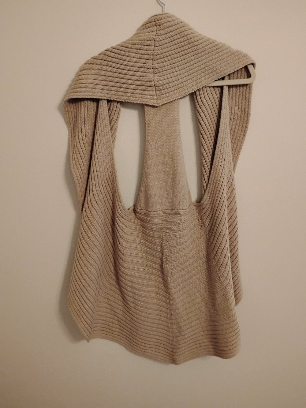 EUC Pure Handknit 100% Cotton Sleeveless Cardigan - Picture 3 of 5